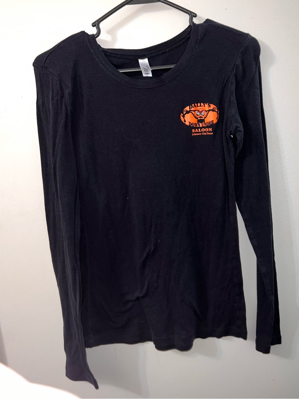 Dallys Down Under Saloon - Black Long Sleeve Tee